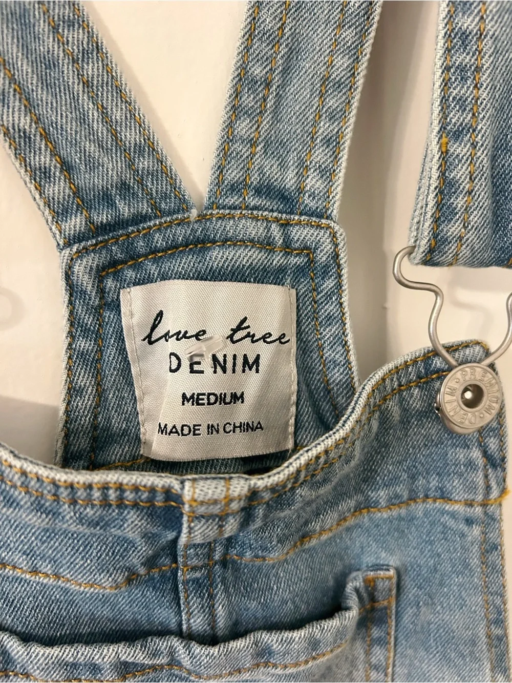 Free People denim overall shorts